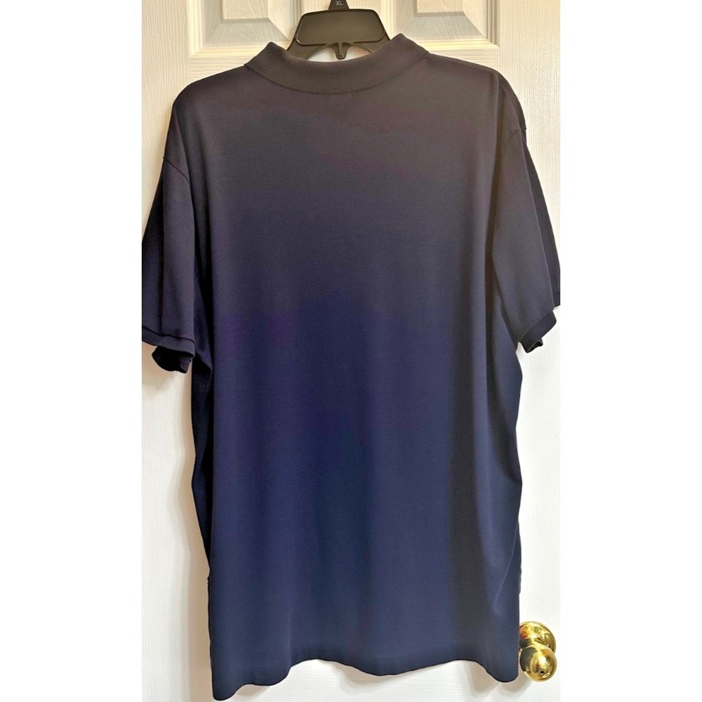Ralph Lauren Men's Pima Cotton Navy Polo XXL EUC - Picture 2 of 4